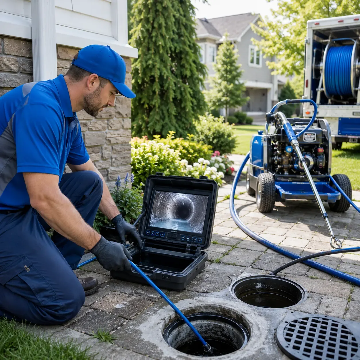 Outdoor drain cleaning professionals serving Kingston, WI
